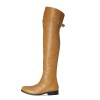 Classic over-the-knee boots with strap flat (Model 350)