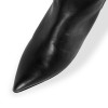 Kneehigh boots with wide shaft and kitten heels standard size (Model 380)