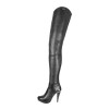 Super long high heel boots crotch high straps made-to-measure (Model 415)