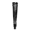 Over-the-knee boots Mary Jane style with straps and block heel made-to-measure (Model 418)