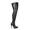 High heel boots with platform thigh high made-to-measure (Model 506)