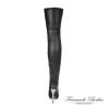 Thigh high boots stretchleather with metal heels made-to-measure (Model 760)