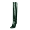 Kneehigh boots in polished leather (model 740)
