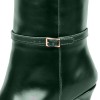 Kneehigh boots in polished leather made to measure (model 740)