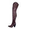 Thigh high cowboy boots made-to-measure (Model 612)