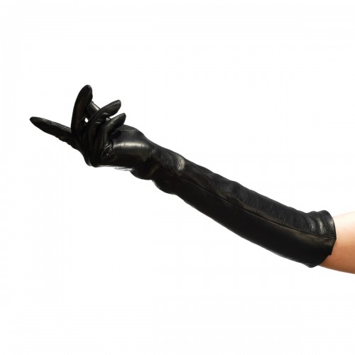 Opera leather gloves above the elbow (Model 202)